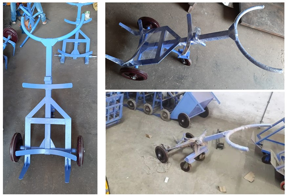 Manual drum trolley & Drum palletizer